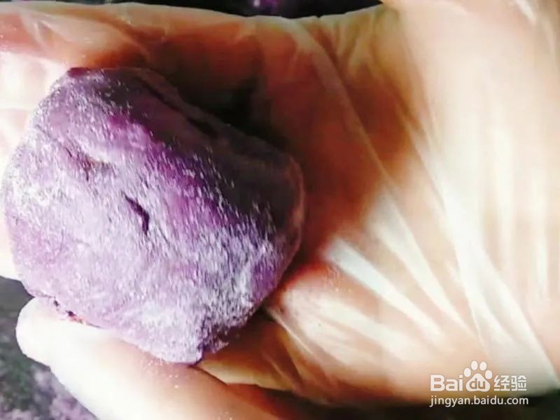 老少都爱吃的紫薯奶枣做法