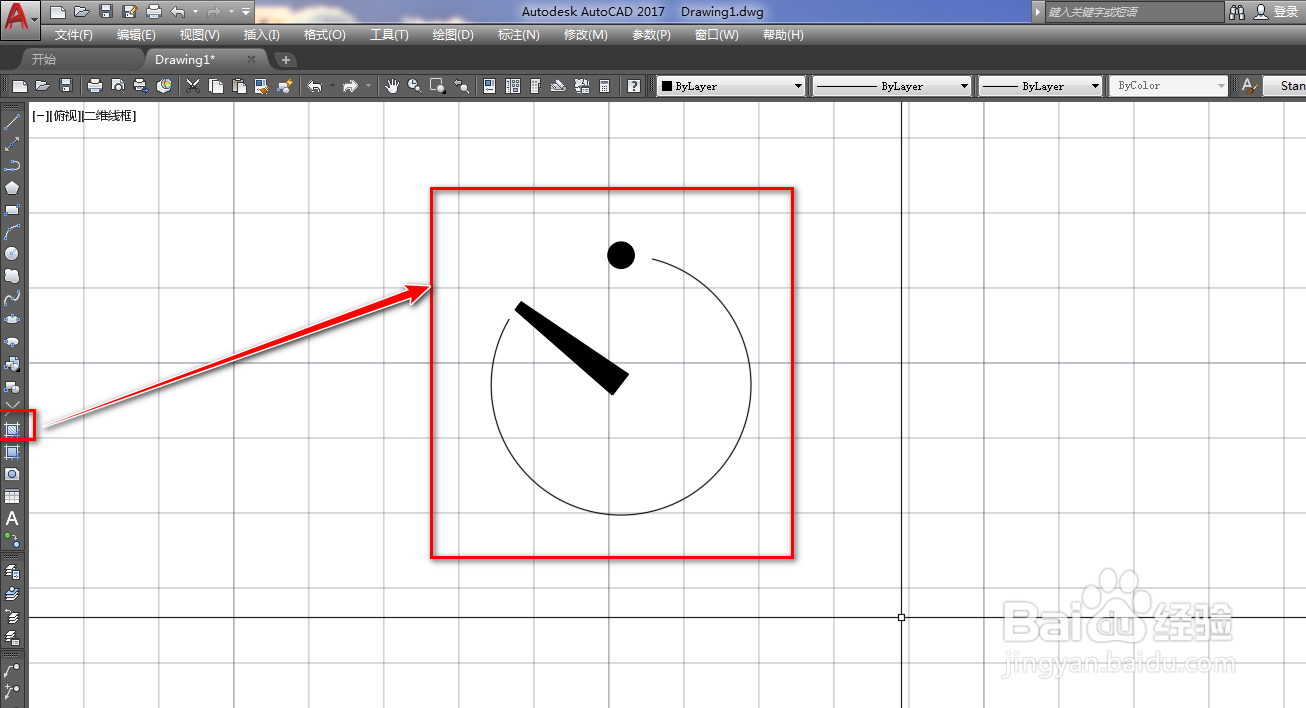 使用CAD绘制定时器图形符号