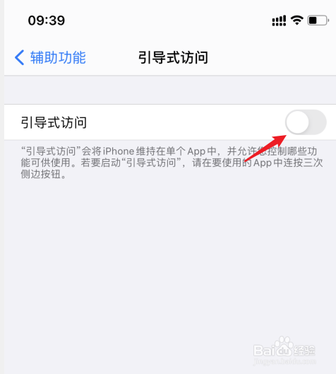 苹果引导式访问设置