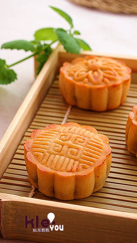 麻薯红豆沙月饼