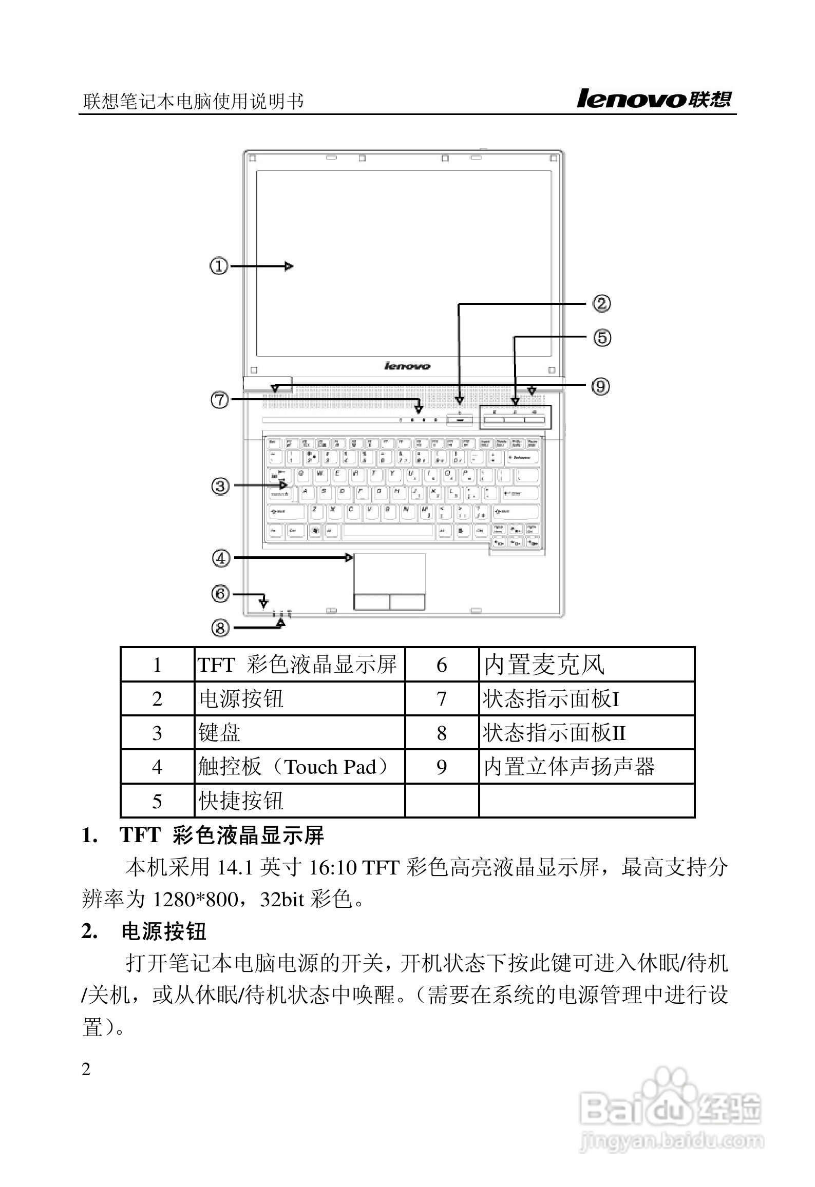 联想旭日C461笔记本电脑使用说明书:[1]