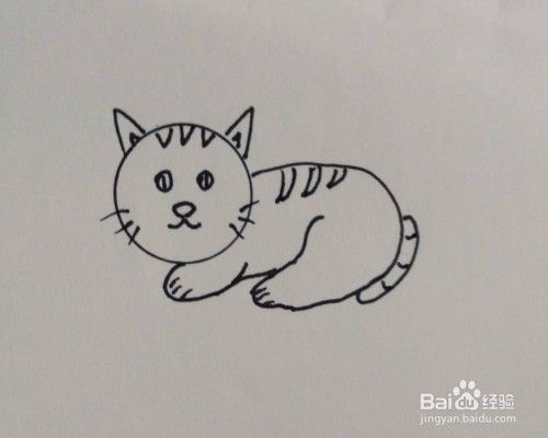 猫咪的画法教程。如何画猫？怎么画可爱的小花猫
