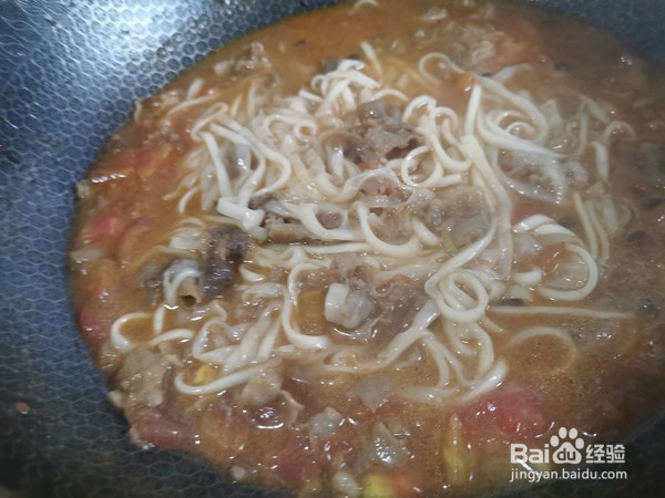 番茄肥牛面的做法