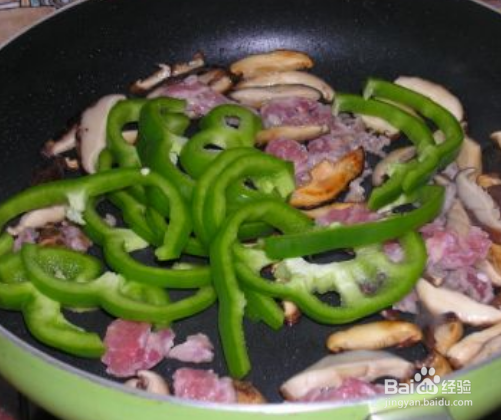 怎么做青椒香菇炒肉丝