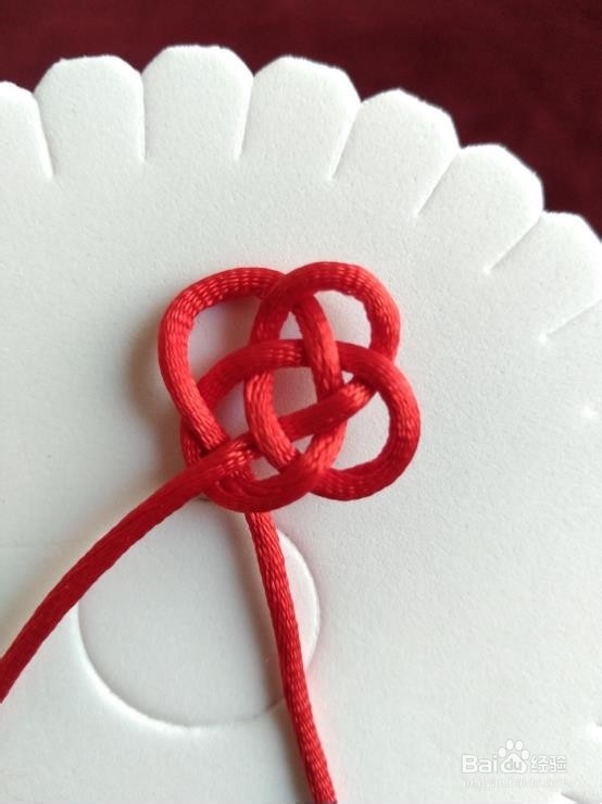 手工制作--四瓣花结