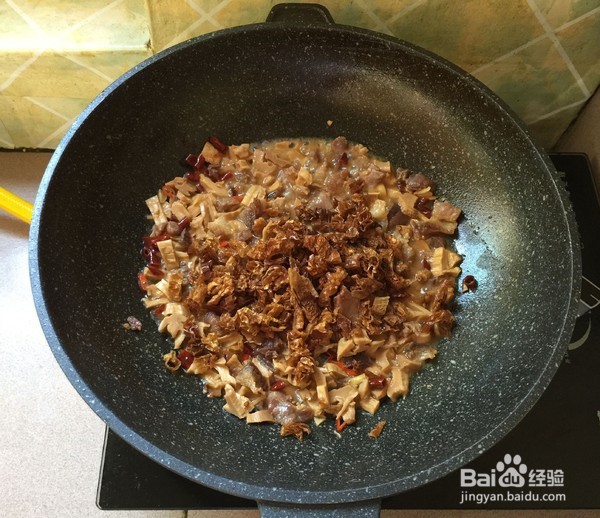 笋干炒腊肉的制作方法