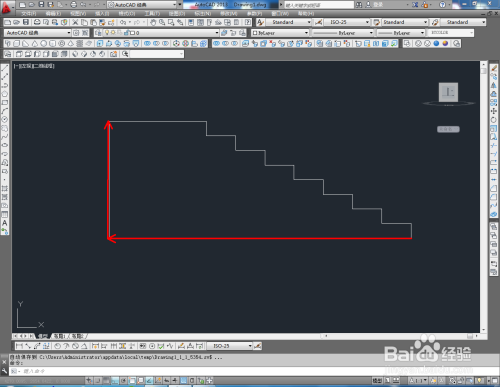 CAD楼梯立面图绘制教程