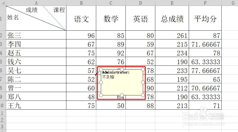 Excel表格插入、删除和修改批注的方法