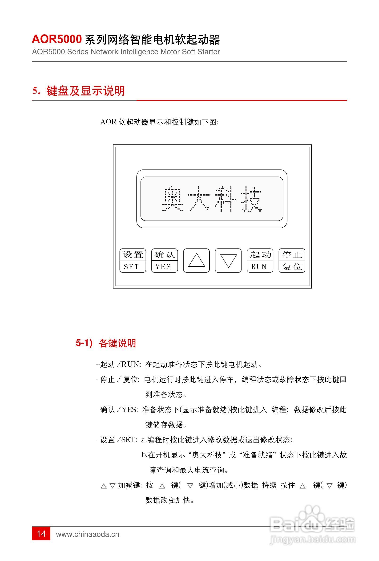 AOR5000网络智能软起动器用户手册:[2]
