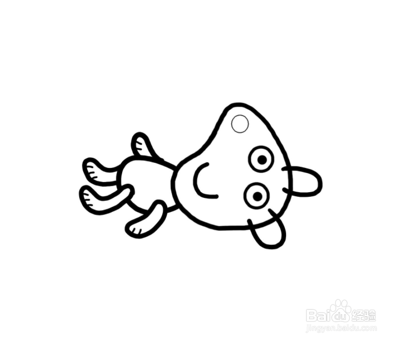 泰迪简笔画怎么画(小猪佩奇)