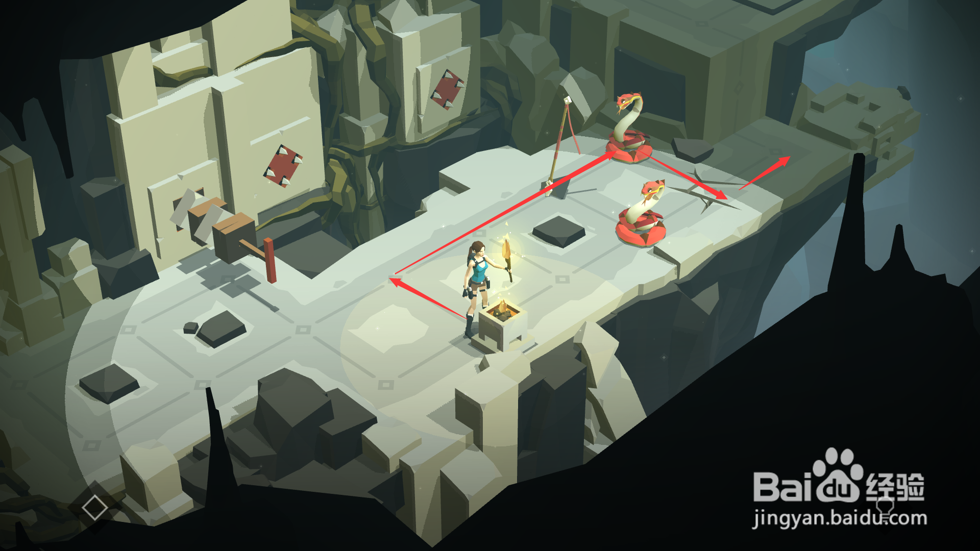 古墓丽影传说迷踪第五章第1紧闭之门关攻略