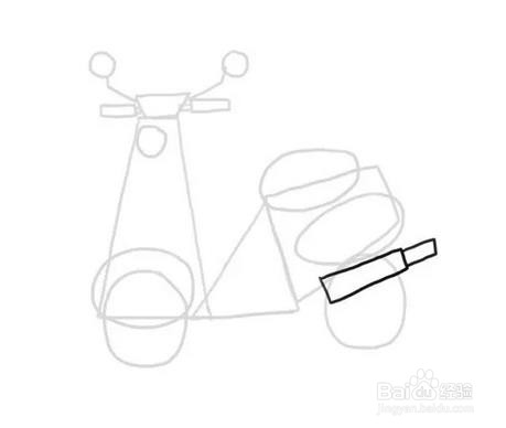 如何画摩托车