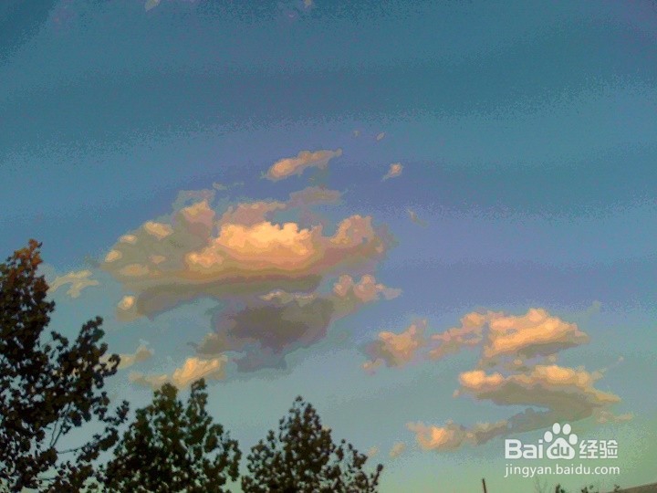 怎样在傍晚拍天上的飘云花