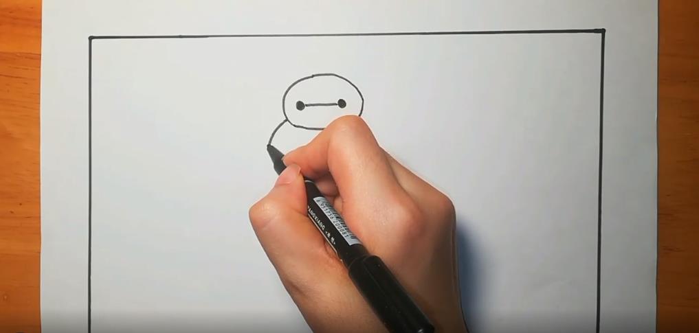 如何画大白简笔画