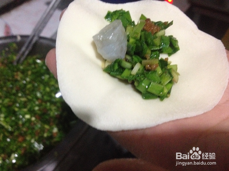 虾仁韭菜馅饺子的做法