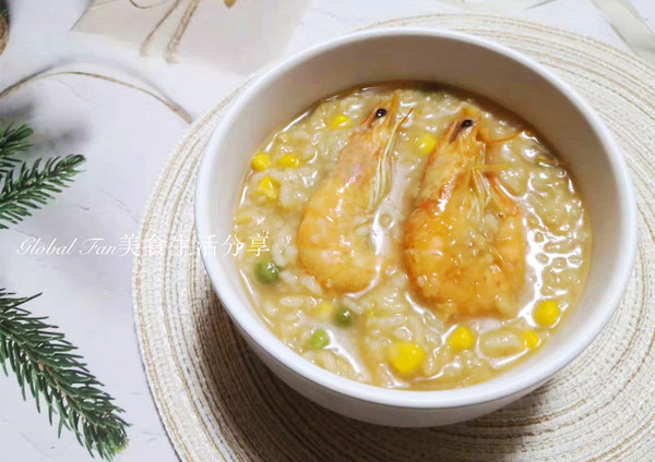 滋味海鲜蔬菜粥