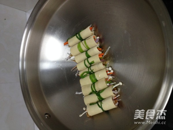 鸡丝豆皮卷的做法