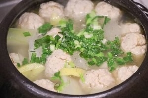 美食汤羹--肉丸子冬瓜汤