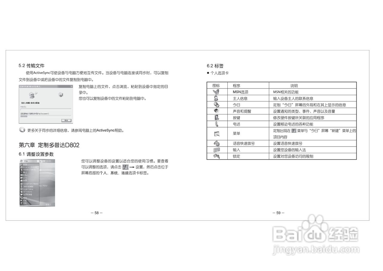 多普达Dopod D802手机使用说明书:[4]