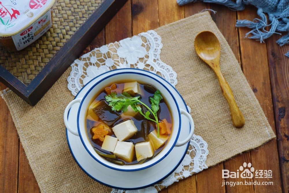 海带豆腐味鱛汤的做法