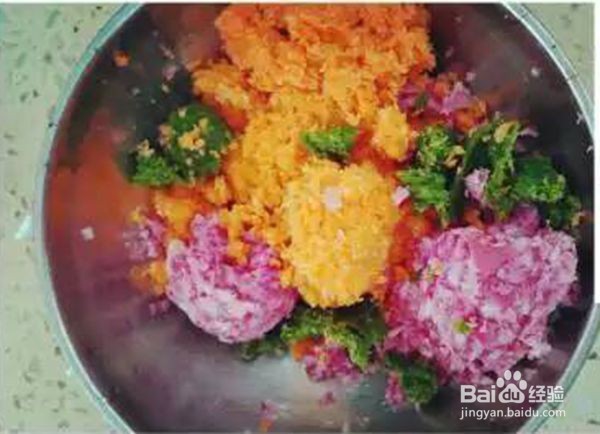 美食美色——彩虹饺子制作步骤