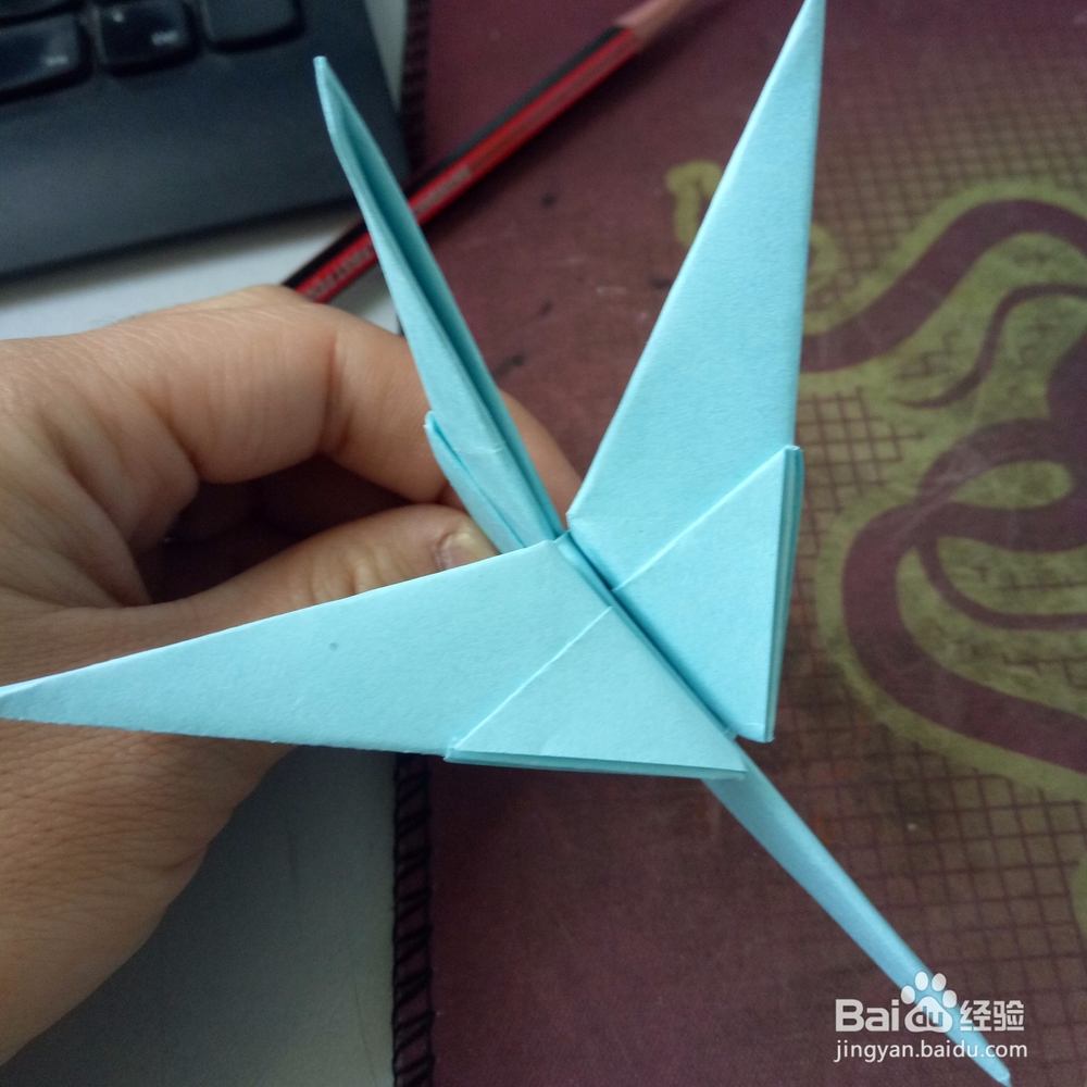 组合飞机的折法