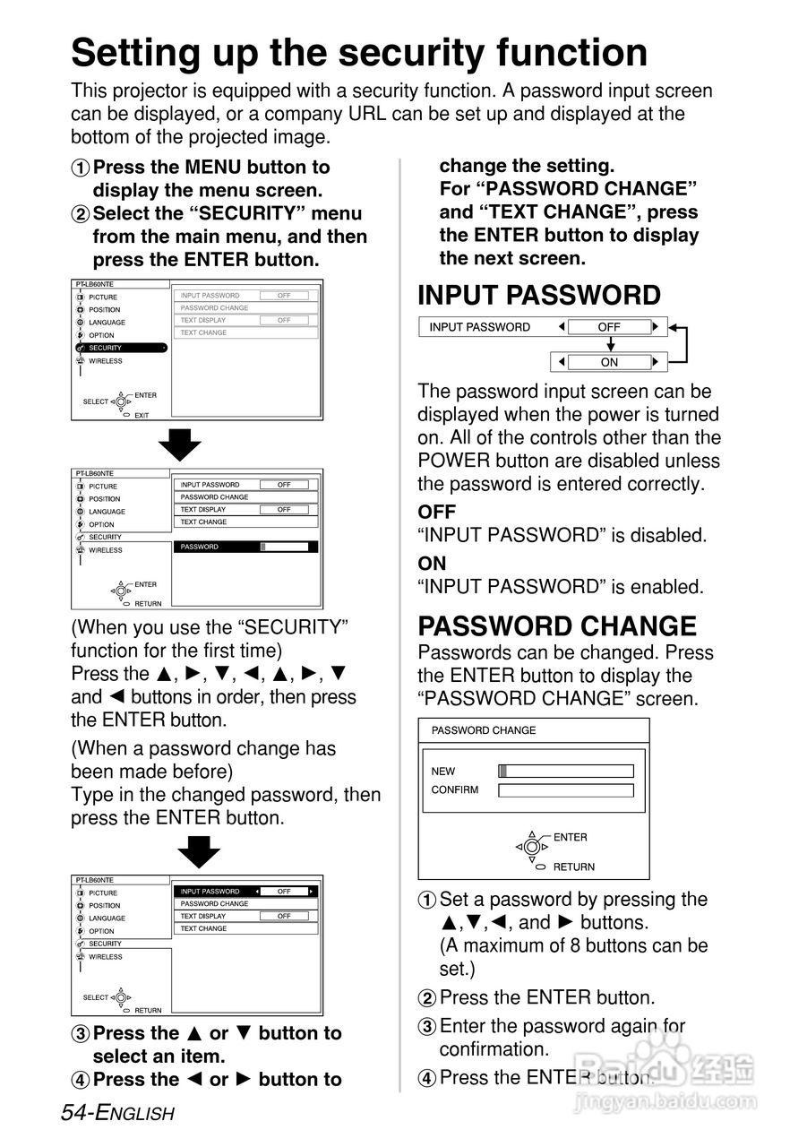 松下PT-LB55NTE投影机使用说明书:[6]