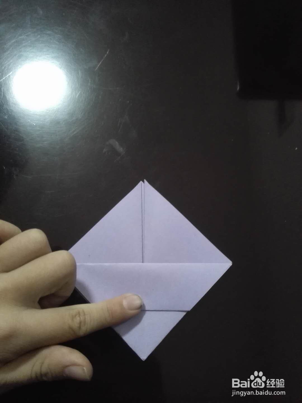 粘贴式四棱锥的折法