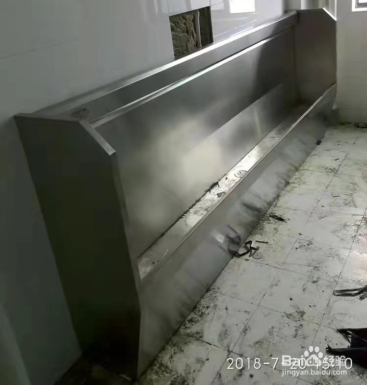 学校不锈钢小便槽制作流程