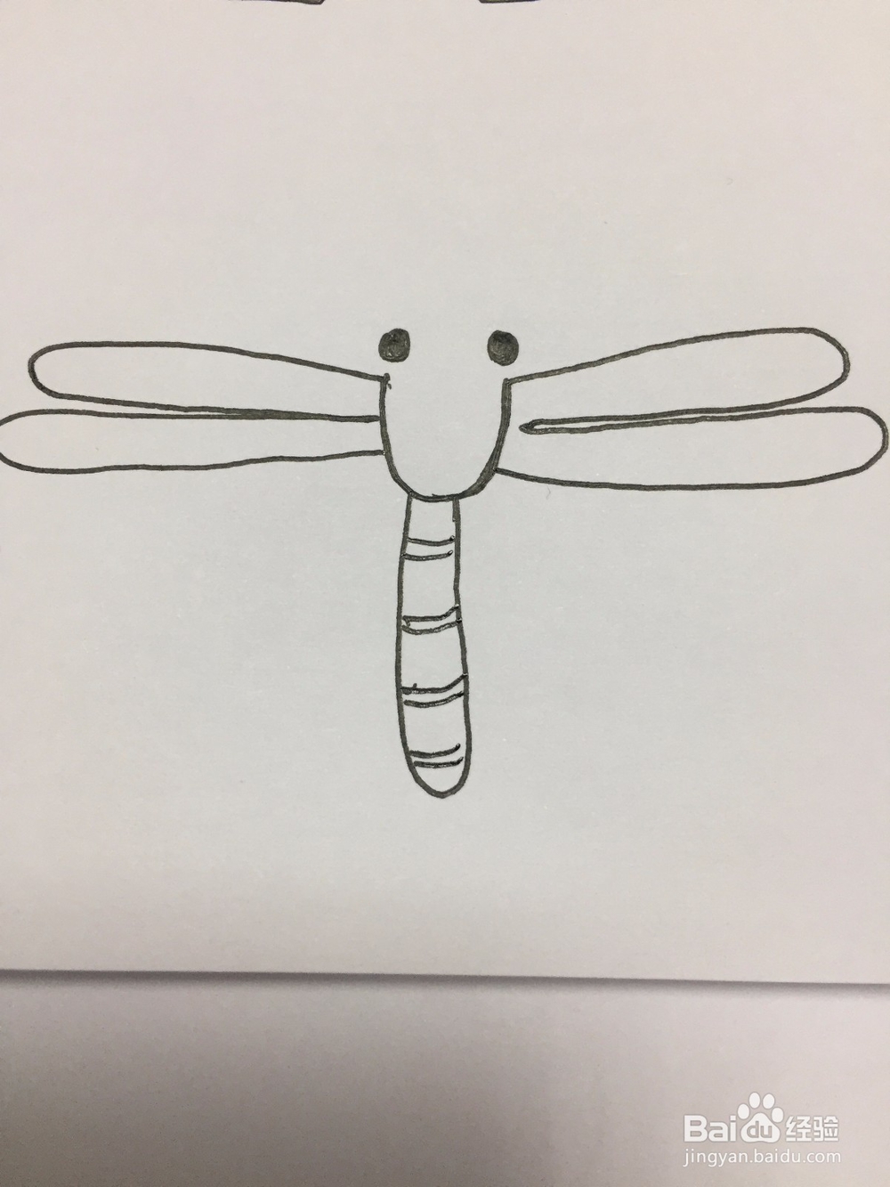 蜻蜓的简笔画画法