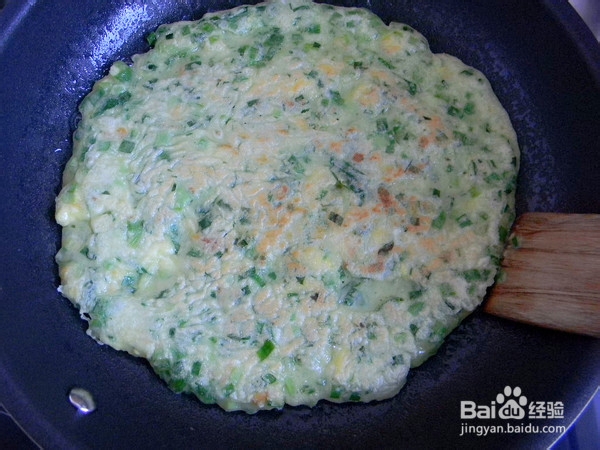 韭菜鸡蛋饼的制作方法