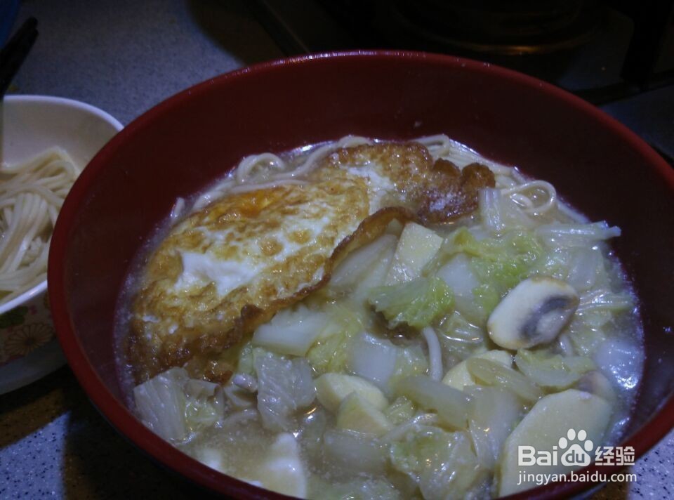 家常白菜冬笋面