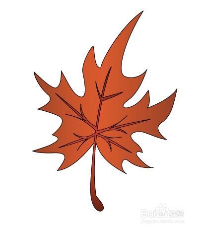 怎么样画四季：[1]秋天枫叶