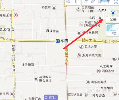 百度地图如何查看地图街景