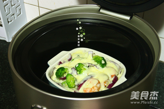 什蔬海虾芝士焗饭