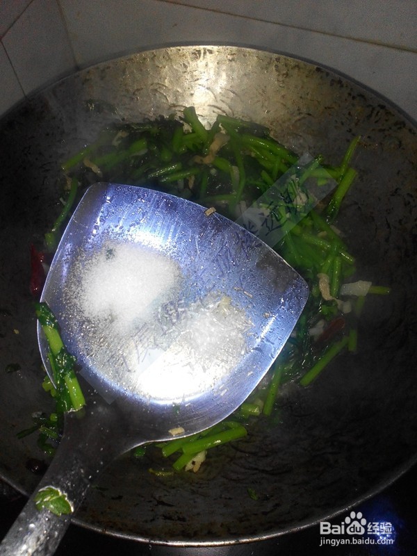 蒜蓉茼蒿小炒肉丝