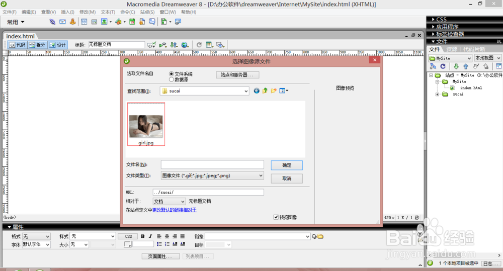 《Dreamweaver 8网页设计》：[9]背景图