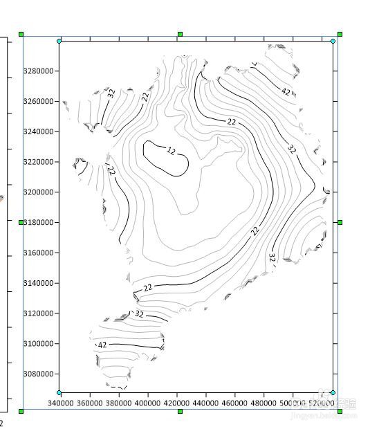 surfer等值线图与边界图片