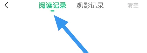 爱奇艺小说APP在哪查看阅读记录界面