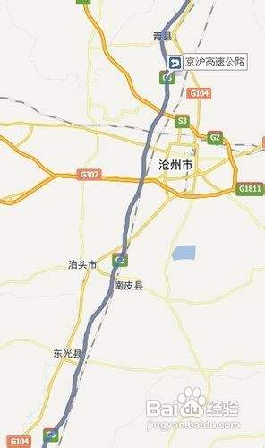 北京到德州的行车路线