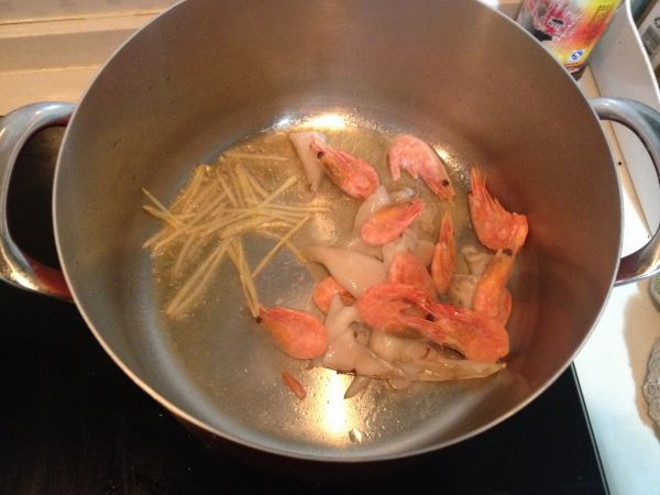 北极虾珍珠疙瘩汤