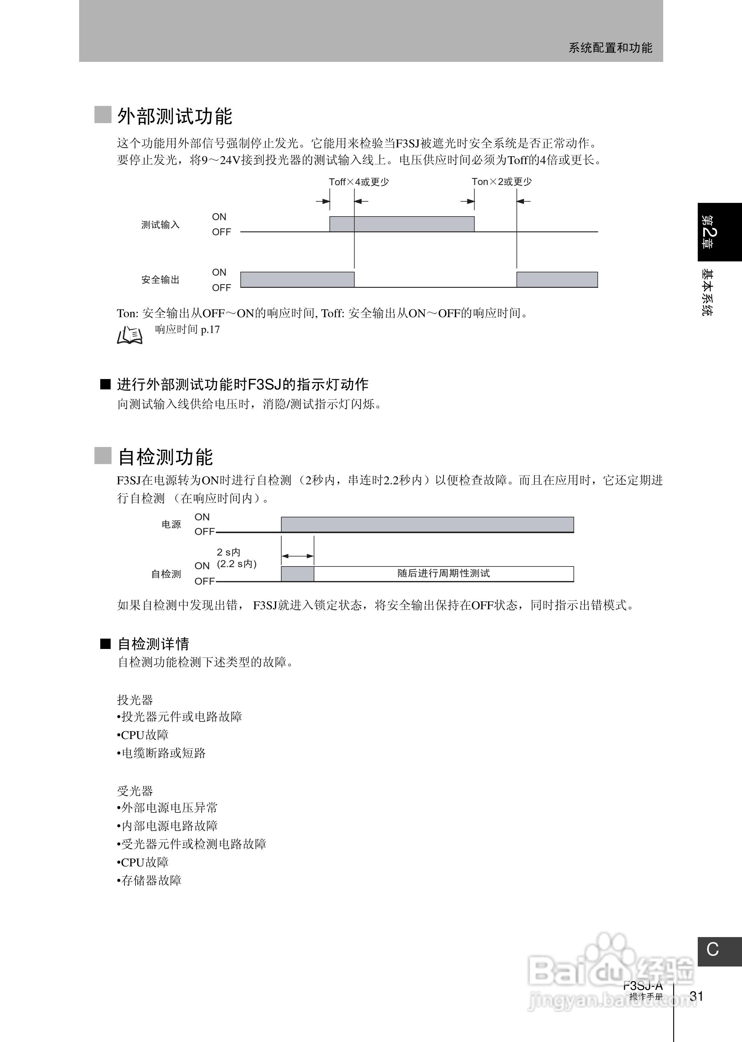 欧姆龙 F3SJ-A P系列安全光幕操作手册:[6]
