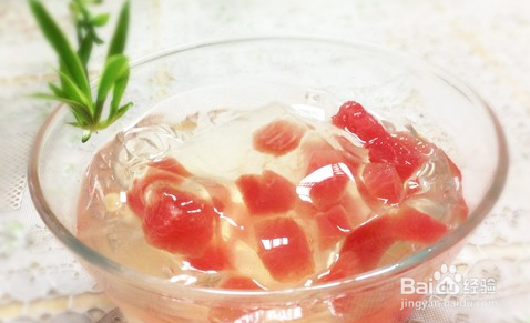 西瓜果冻的做法
