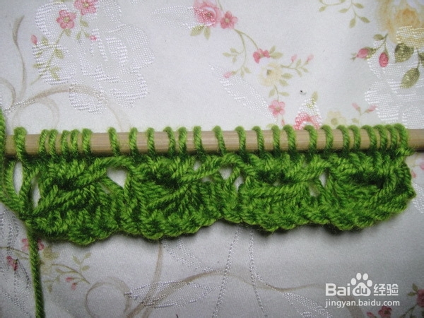 围巾织法——太阳花详细图解