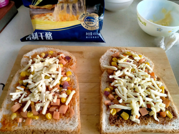 全麦吐司小披萨