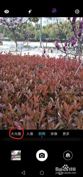 怎样设置光圈用手机拍摄背景虚化的效果