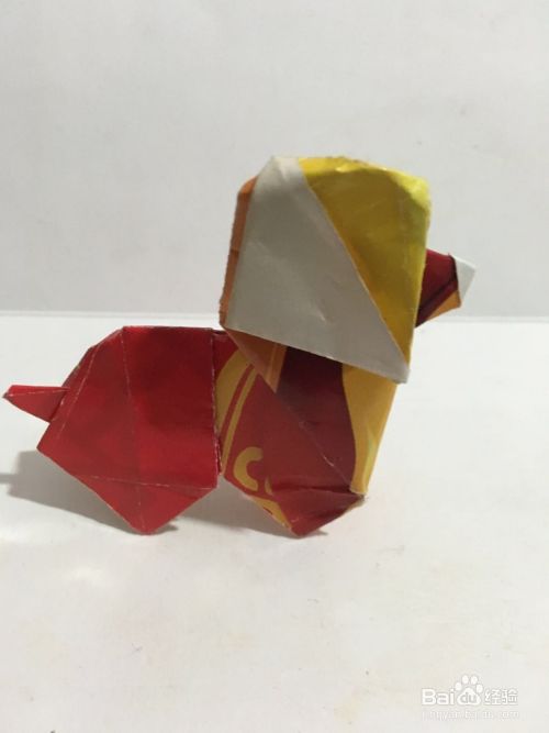 一只可爱的小花狗 怎样用彩纸折叠