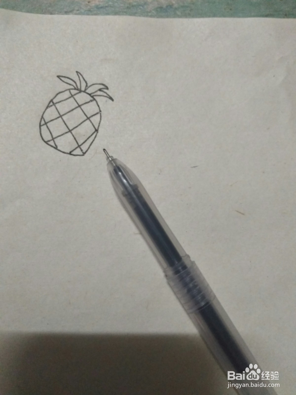 菠萝的简笔画