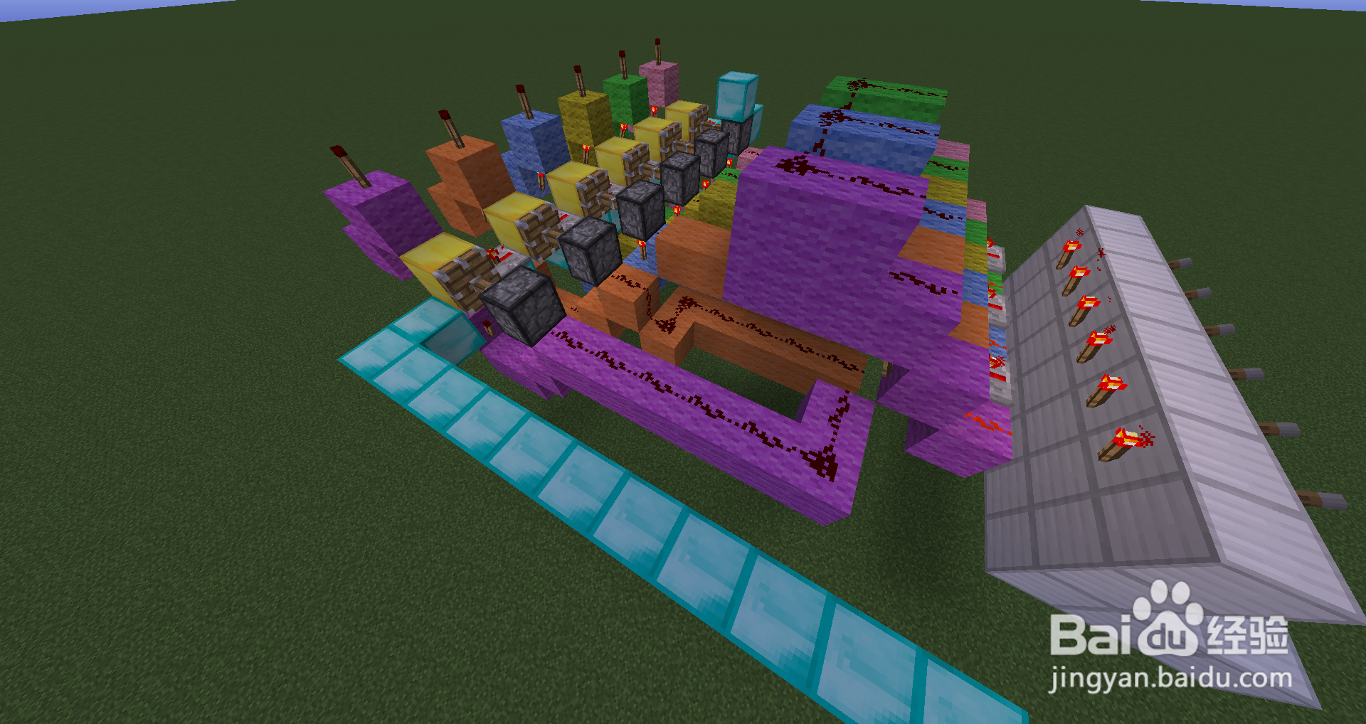 我的世界制作全单键控制密码门（超缩版）