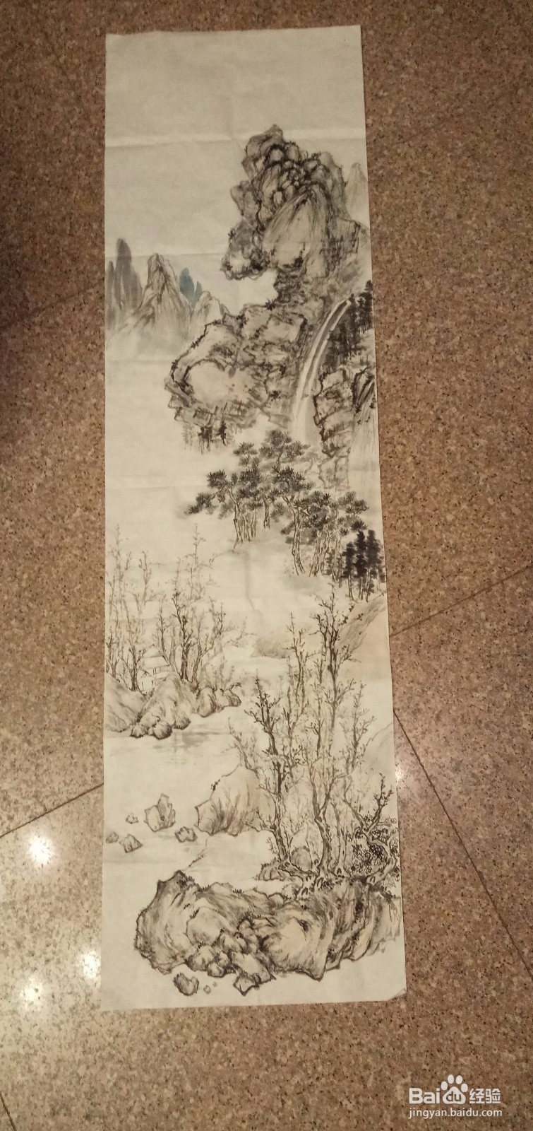 如何给山水画上色